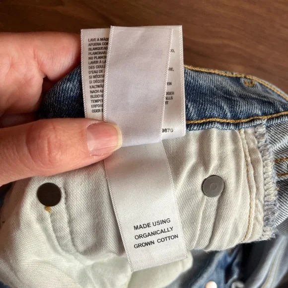 👖 AGOLDE Riley Ripped Lightwash Denim Jeans – Size 32 - Picture 12 of 12